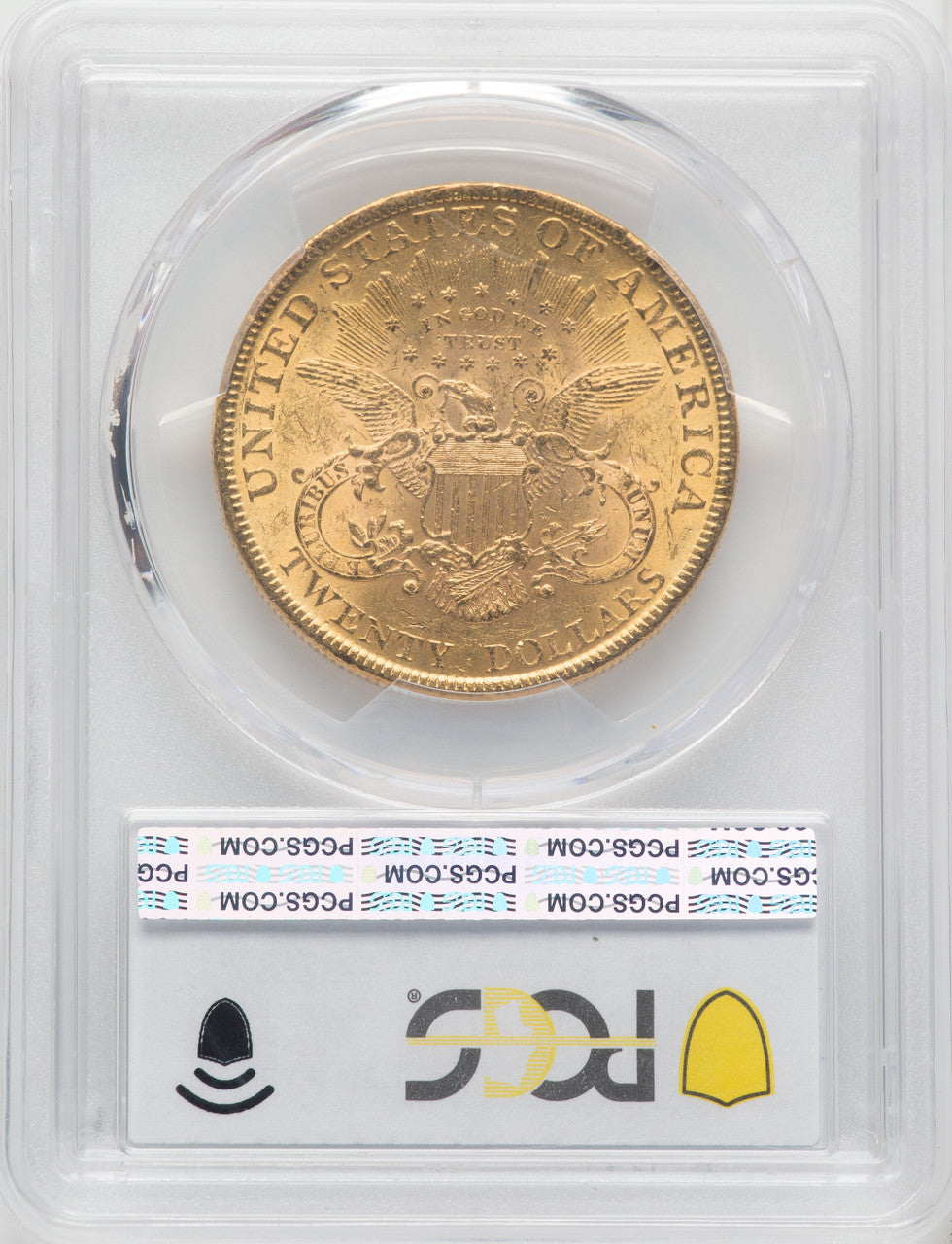 1896 $20 Repunched Date FS-301 Liberty Double Eagle PCGS MS61