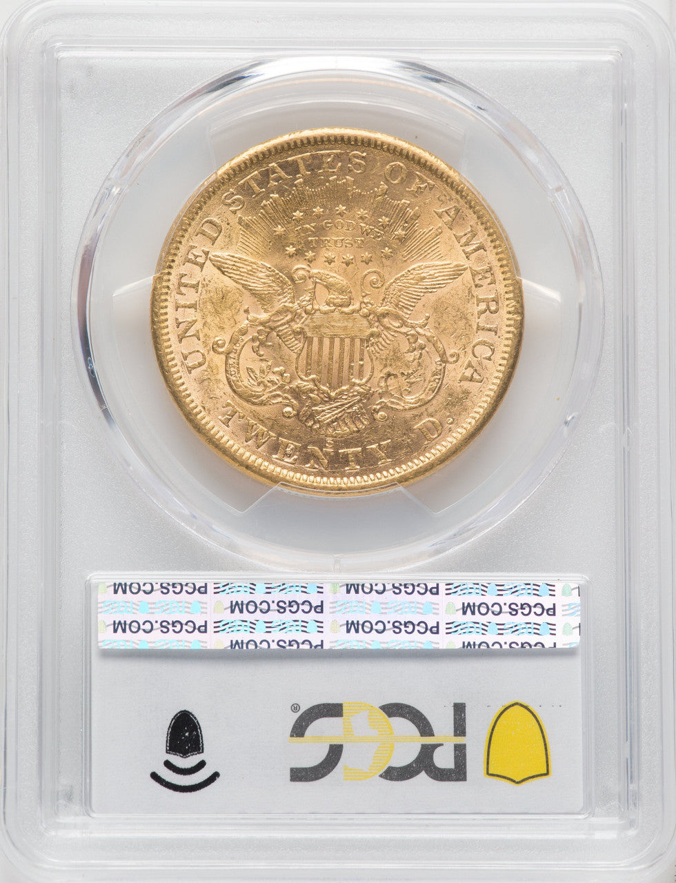 1867-S $20 Liberty Double Eagle PCGS AU58