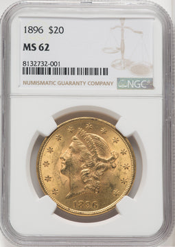 1896 $20 Liberty Double Eagle NGC MS62 (173949101)