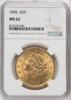 1896 $20 Liberty Double Eagle NGC MS62 (173949101)