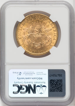1896 $20 Liberty Double Eagle NGC MS62 (173918073)