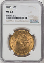 1896 $20 Liberty Double Eagle NGC MS62 (173918069)