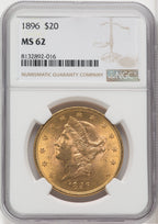 1896 $20 Liberty Double Eagle NGC MS62 (173918070)