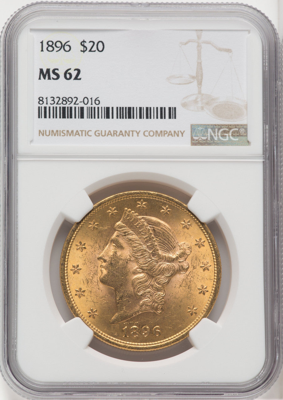 1896 $20 Liberty Double Eagle NGC MS62 (173918070)