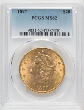 1897 $20 Liberty Double Eagle PCGS MS62 (766533010)