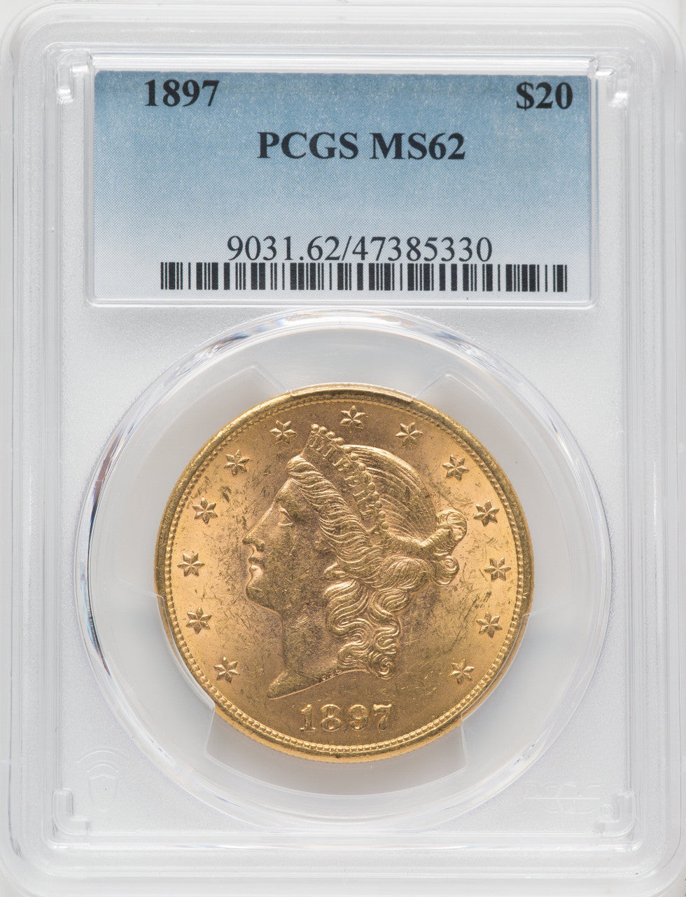 1897 $20 Liberty Double Eagle PCGS MS62 (766533010)