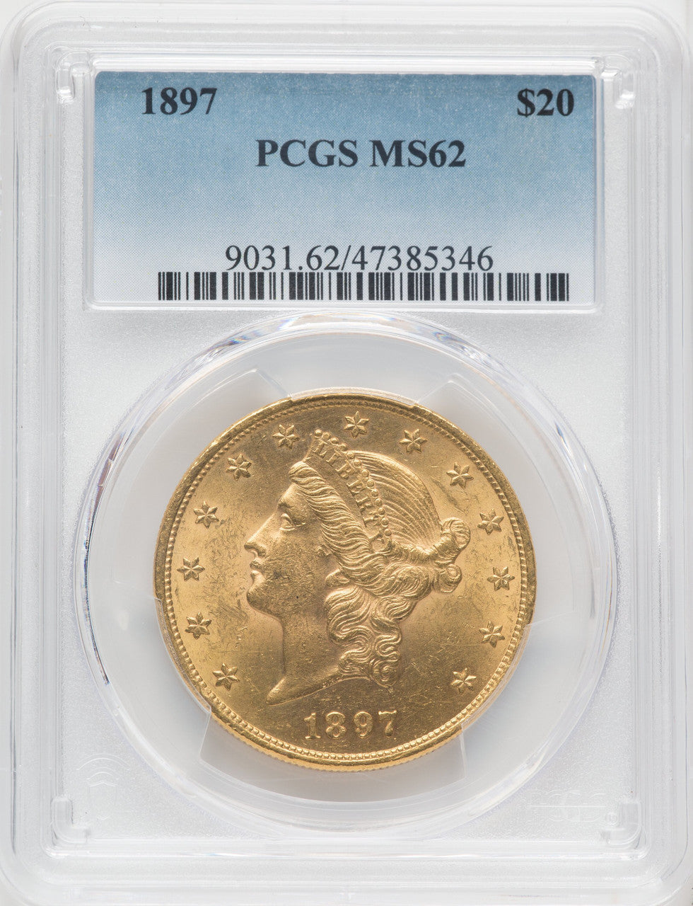 1897 $20 Liberty Double Eagle PCGS MS62 (766533011)