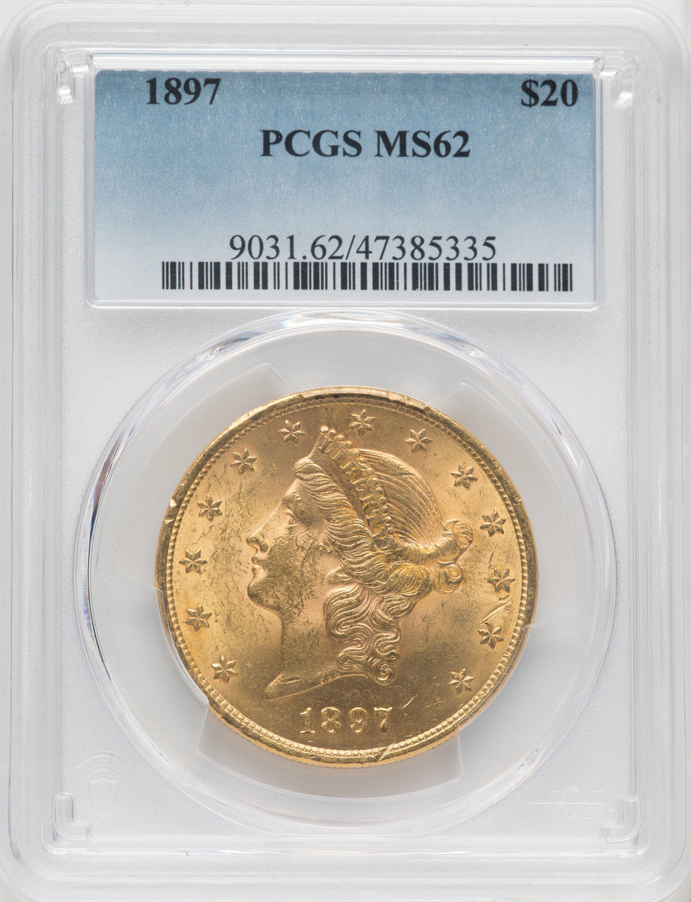 1897 $20 Liberty Double Eagle PCGS MS62 (766533009)