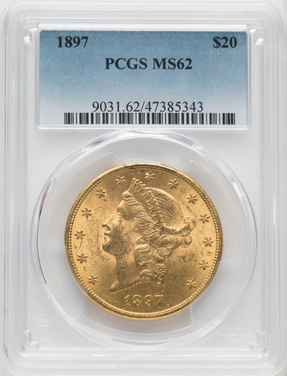 1897 $20 Liberty Double Eagle PCGS MS62 (766533016)