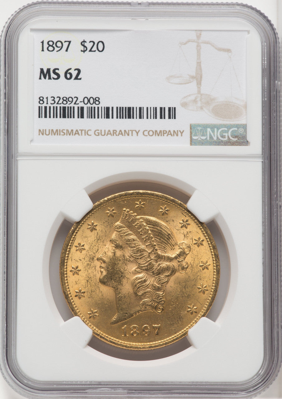 1897 $20 Liberty Double Eagle NGC MS62 (173918082)