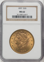 1897 $20 Liberty Double Eagle NGC MS62 (766453004)