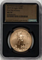 2019-W $50 One-Ounce Gold Eagle First Day of Issue NGC MS70 (766358002)
