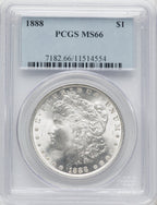1888 $1 Morgan Dollar PCGS MS66