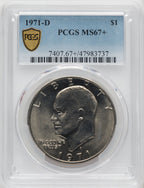 1971-D $1 Eisenhower Dollar PCGS MS67+