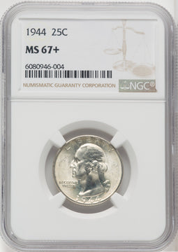 1944 25C Washington Quarter NGC MS67+ (766793029)