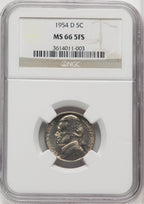 1954-D 5C FS Jefferson Nickel NGC MS66 (766793013)