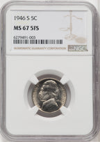 1946-S 5C FS Jefferson Nickel NGC MS67 (766793008)
