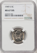 1949-S 5C FS Jefferson Nickel NGC MS67