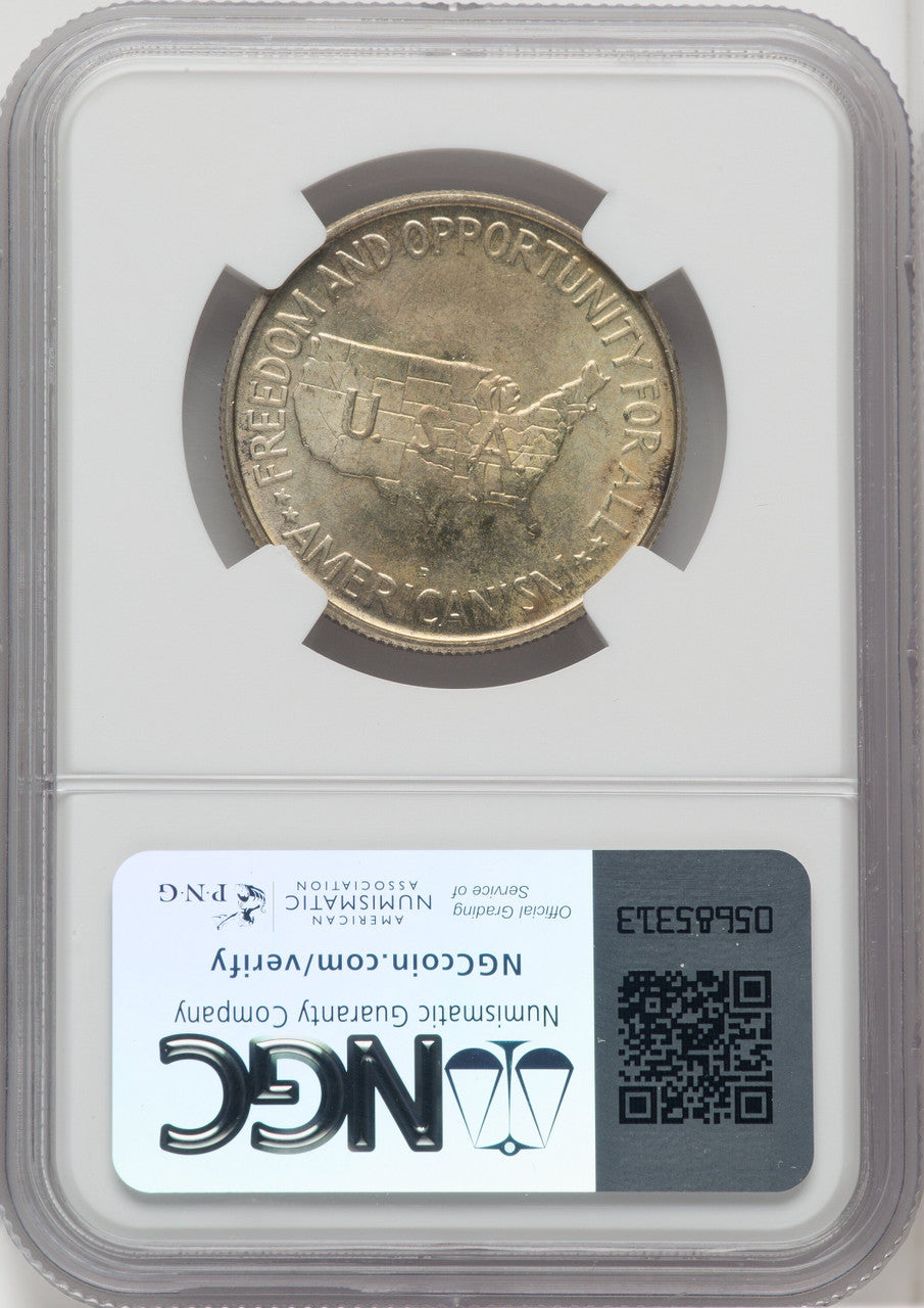 1953-D 50C Washington-Carver Commemorative Silver NGC MS66 (766869017)