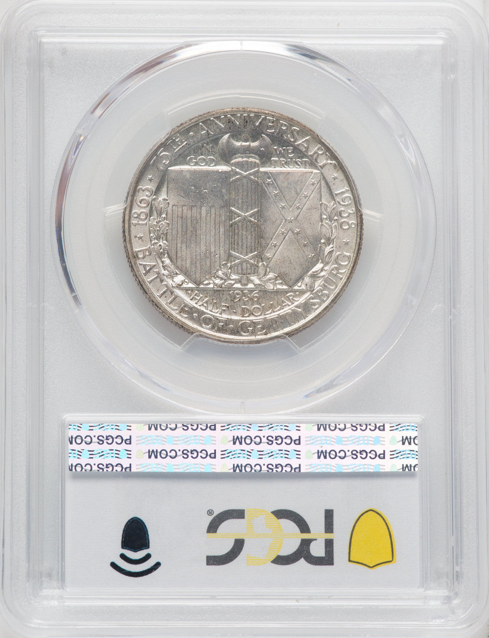 1936 50C Gettysburg Commemorative Silver PCGS MS65