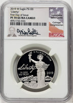 2019-W $100 One-Ounce Platinum Eagle Liberty First Day of Issue NGC PF70 (766972062)