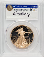 2019-W 1 Oz Gold Eagle First Day of Issue PCGS PR70 Ed Moy