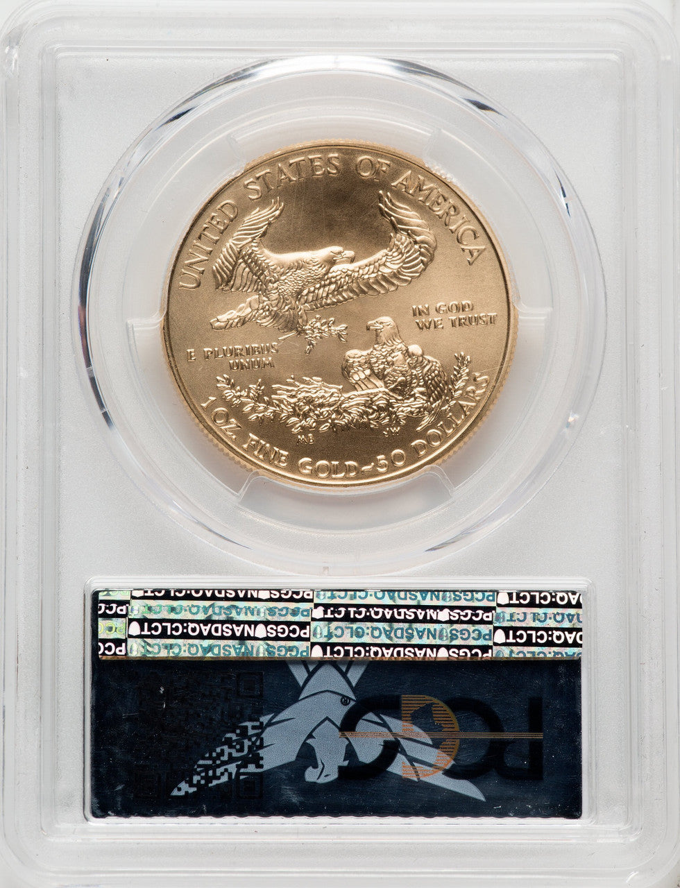 2017-W $50 Gold Eagle Burnished Silver Foil PCGS SP70