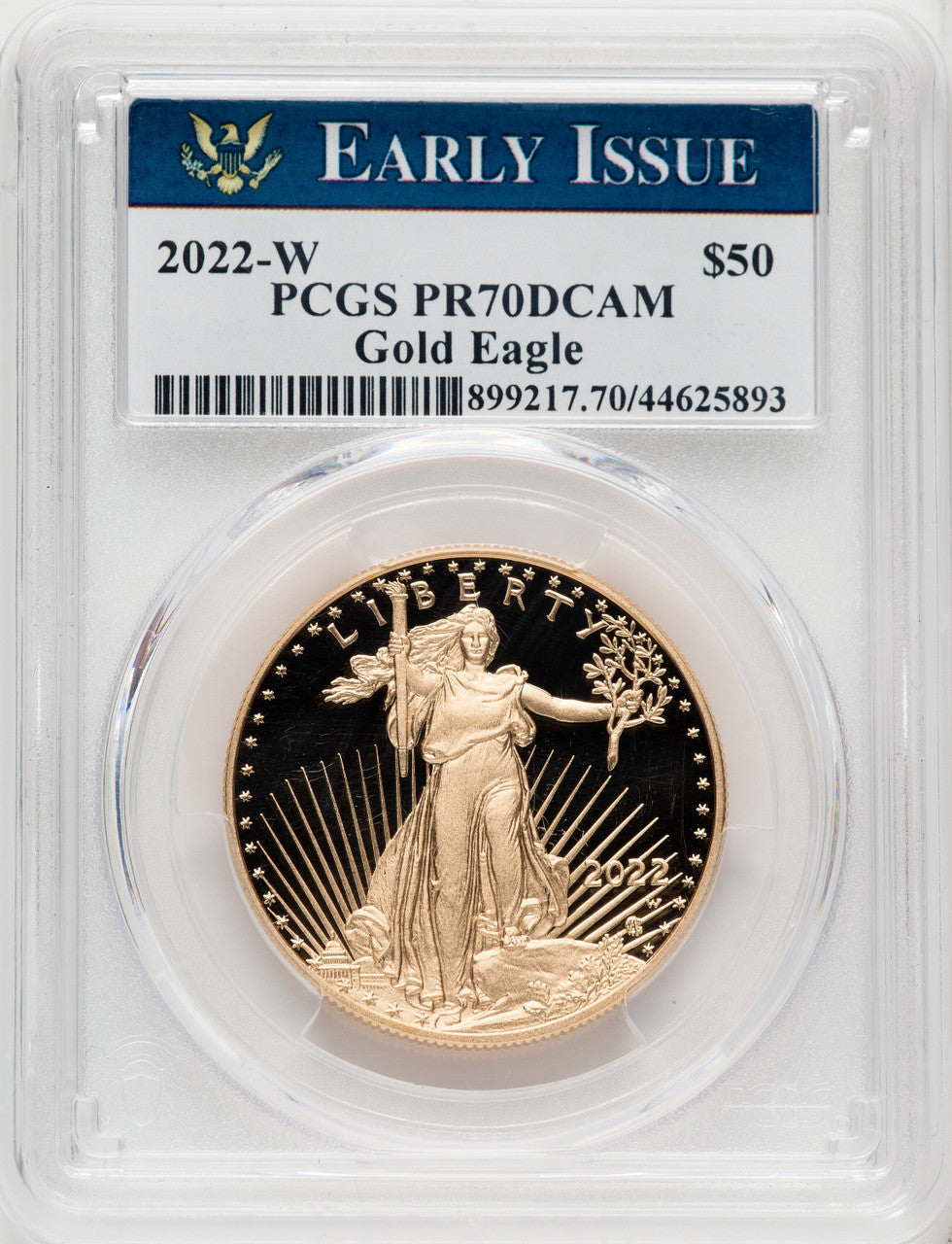 2022-W G$50 One Ounce Gold Eagle FS PCGS PR70 (767099001)