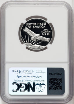 1997-W $50 Half-Ounce Platinum Eagle NGC PF70 (767126004)