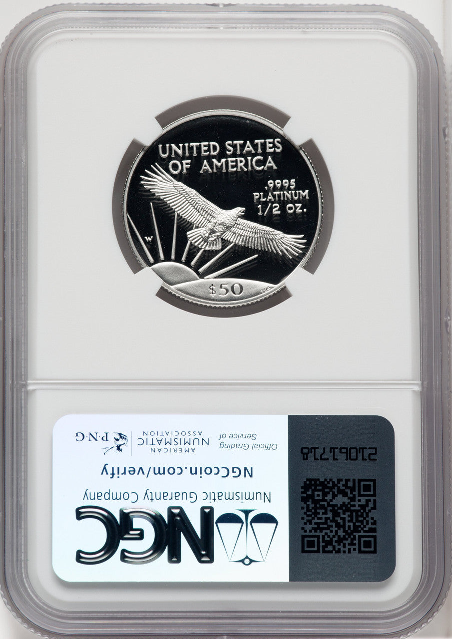 1997-W $50 Half-Ounce Platinum Eagle NGC PF70 (767126004)