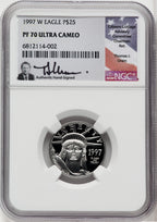 1997-W $25 Quarter-Ounce Platinum Eagle Statue of Liberty NGC PF70 (767126002)