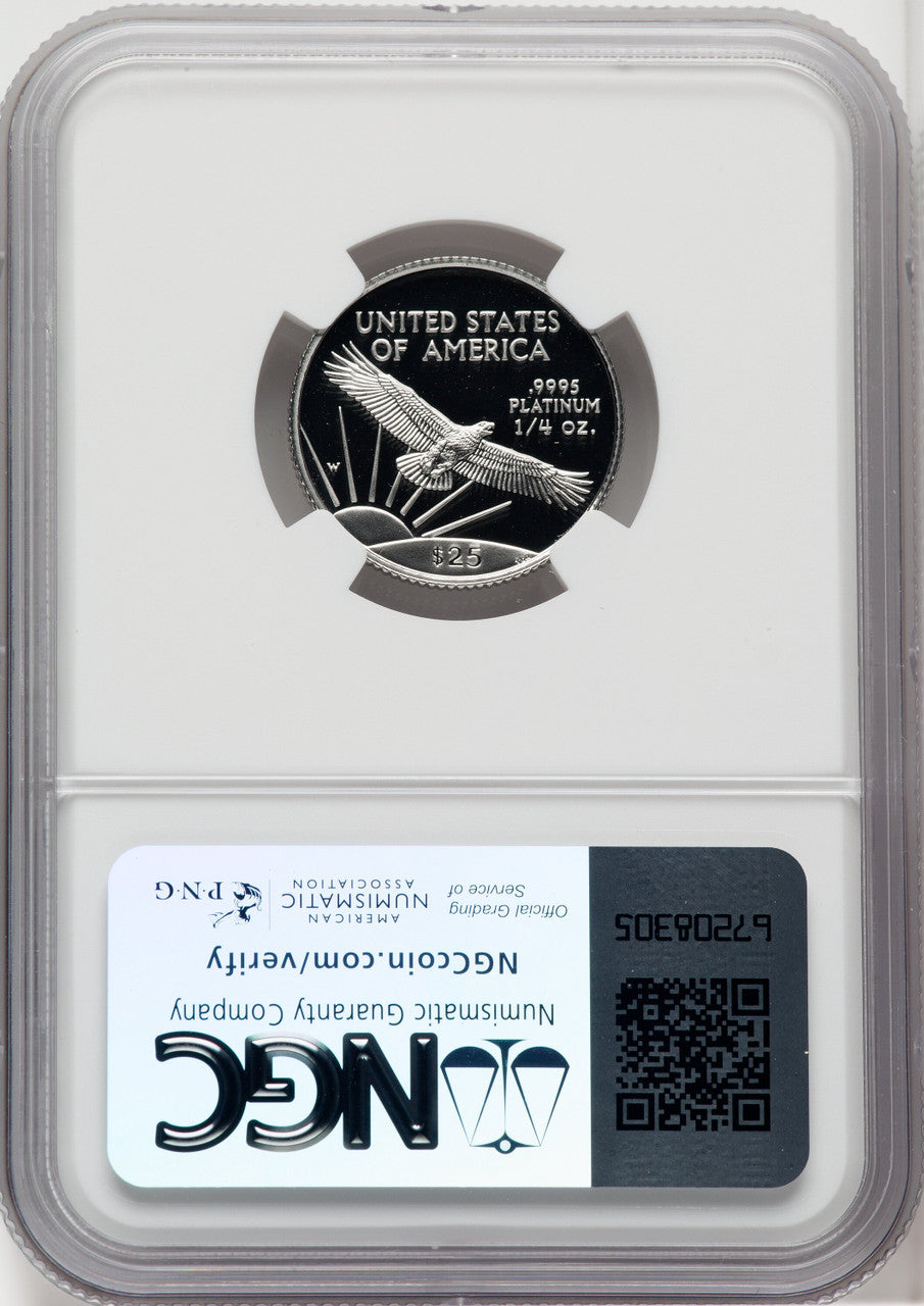 1997-W $25 Quarter-Ounce Platinum Eagle Statue of Liberty NGC PF70 (767126002)