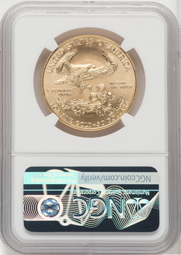 2020 $50 One-Ounce Gold Eagle First Day of Issue NGC MS70