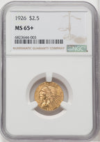 1926 $2.50 Indian Quarter Eagle NGC MS65+ (764035022)