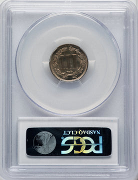 1880 3CN CAC Proof Three Cent Nickel PCGS PR66