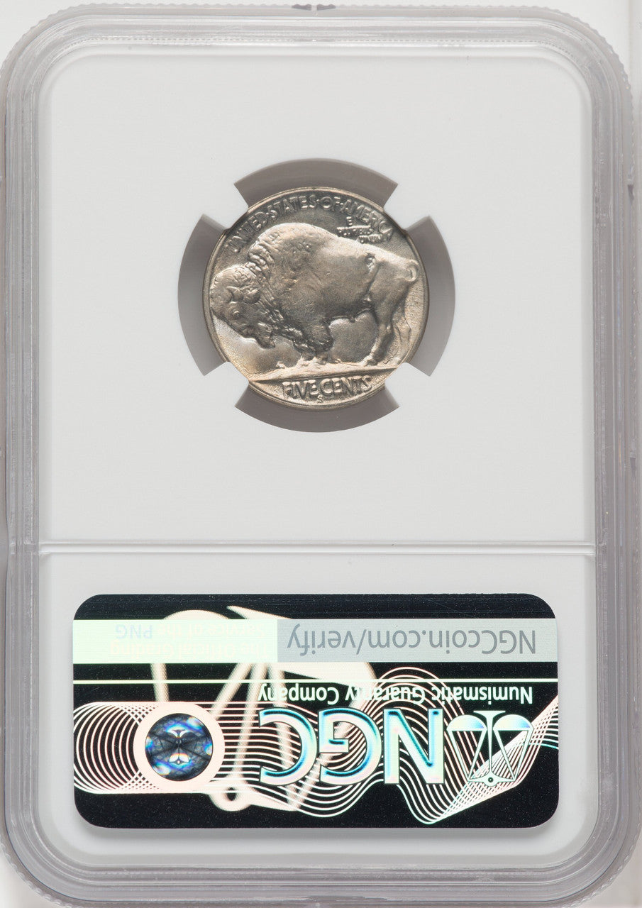 1919-S 5C Green Label Buffalo Nickel NGC MS66