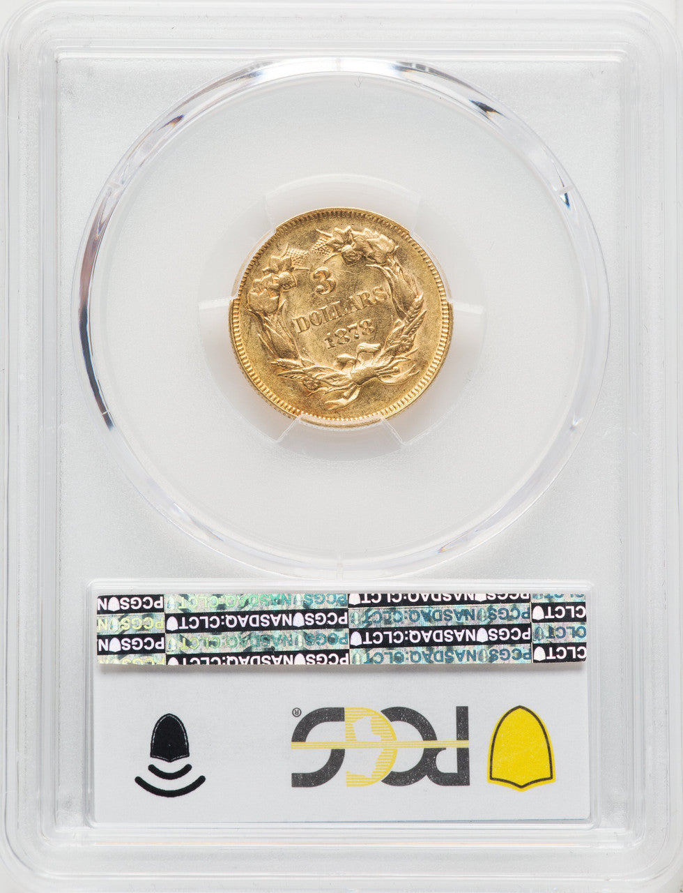 1878 $3 Three Dollar Gold Pieces PCGS AU58