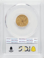 1857-S $2.50 Liberty Quarter Eagle PCGS AU50