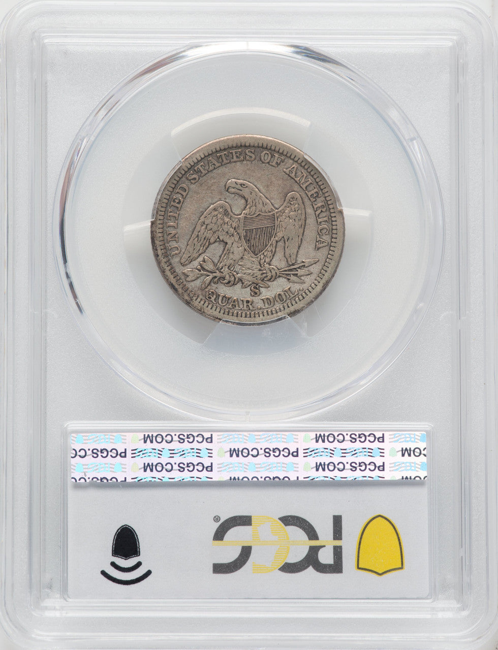 1861-S 25C Seated Quarter PCGS 15