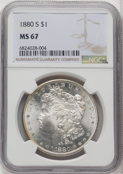 1880-S $1 Morgan Dollar NGC MS67 (766858017)