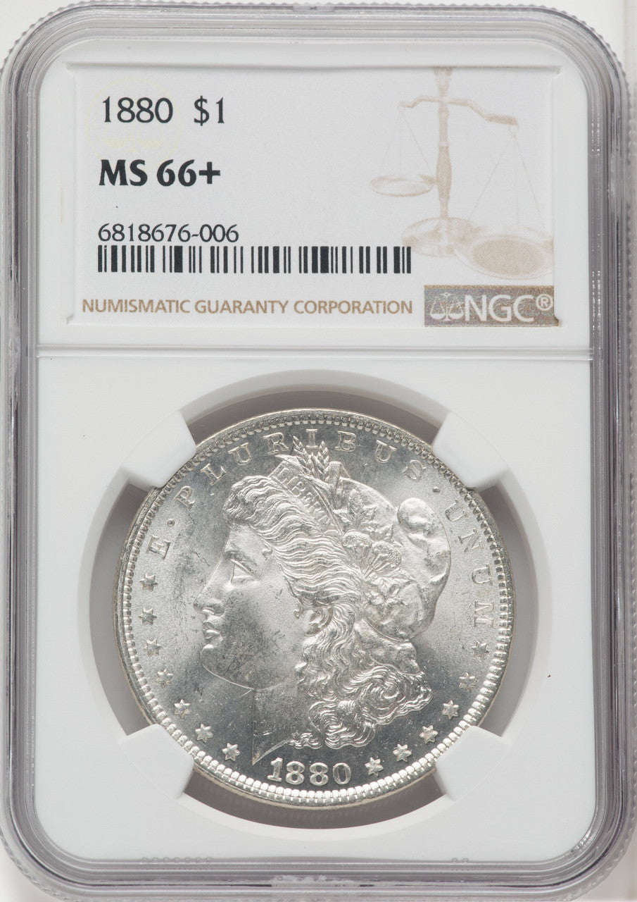1880 $1 Morgan Dollar NGC MS66+