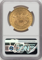 1852 $20 CAC Liberty Double Eagle NGC AU58
