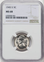 1945-S 5C Jefferson Nickel NGC MS68 (519054019)
