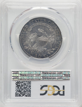 1820/19 50C Curl Base 2 Bust Half Dollar PCGS AU58