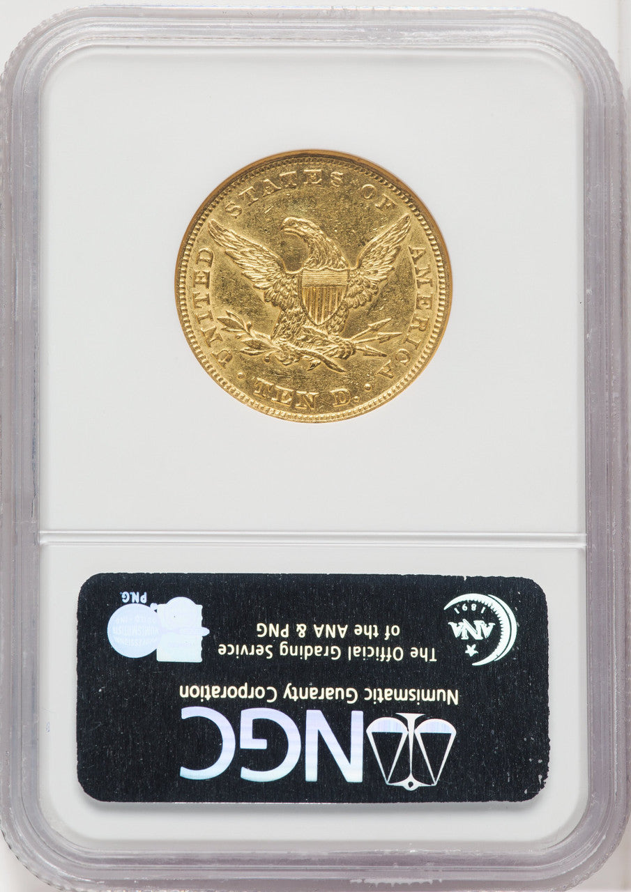 1847 $10 Liberty Eagle NGC AU58
