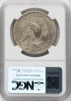 1863 S$1 Seated Dollar NGC XF45
