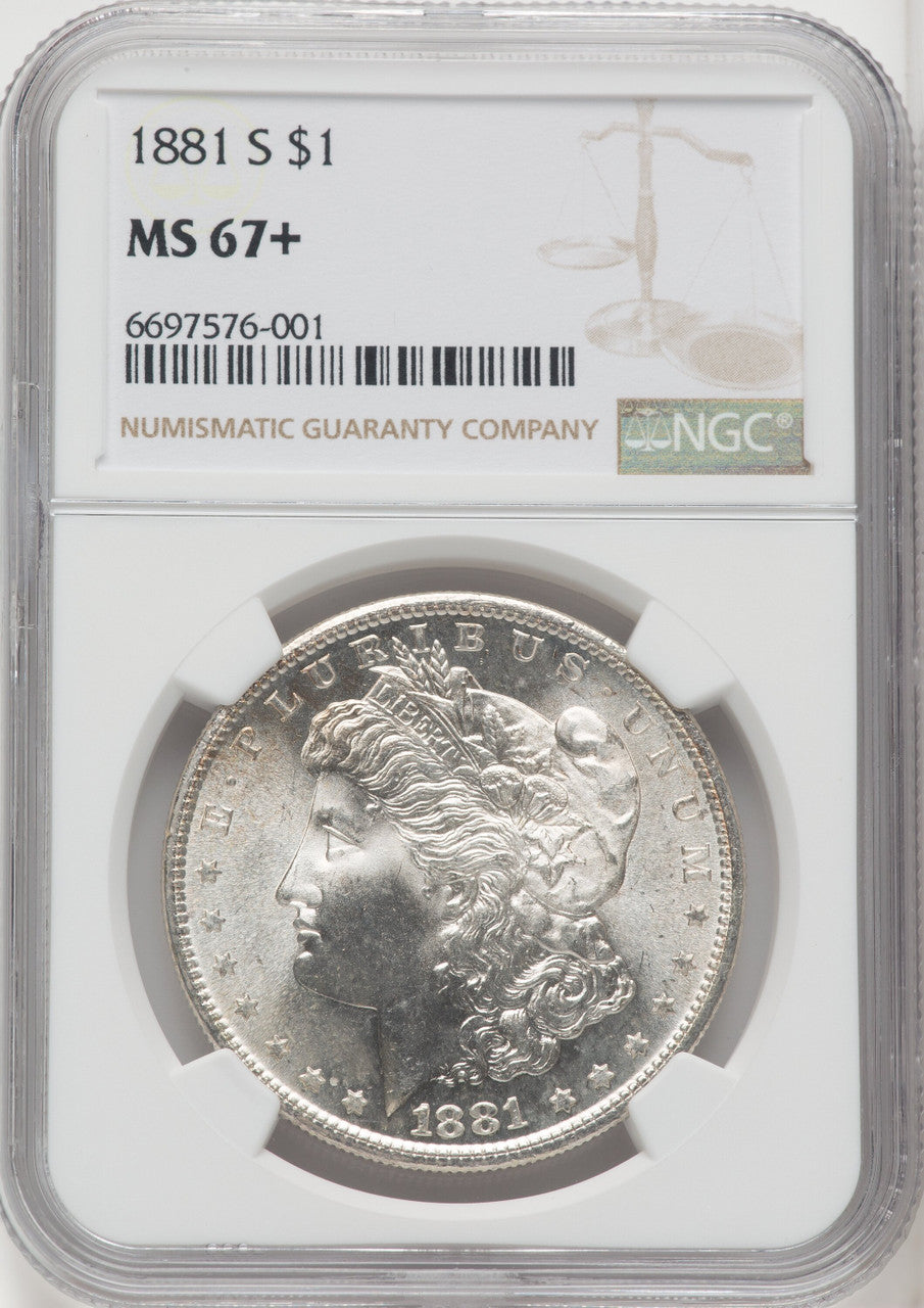 1881-S $1 Morgan Dollar NGC MS67+ (766915004)