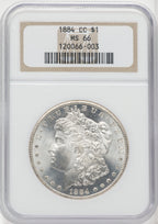 1884-CC $1 Morgan Dollar NGC MS66 (505875003)