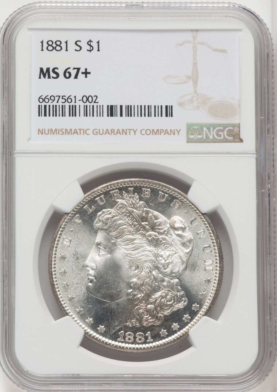 1881-S $1 Morgan Dollar NGC MS67+ (766915001)
