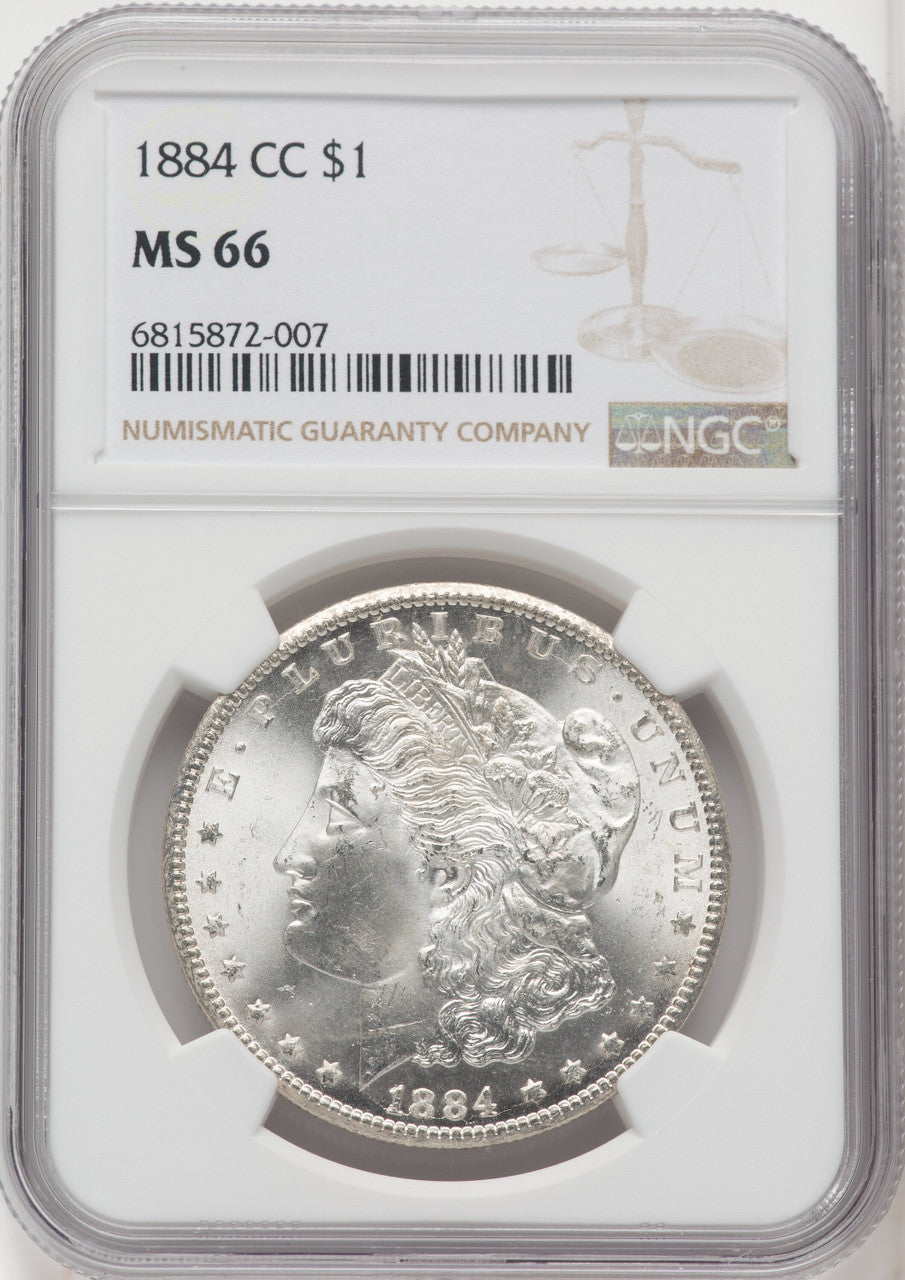 1884-CC Morgan Dollar NGC MS66